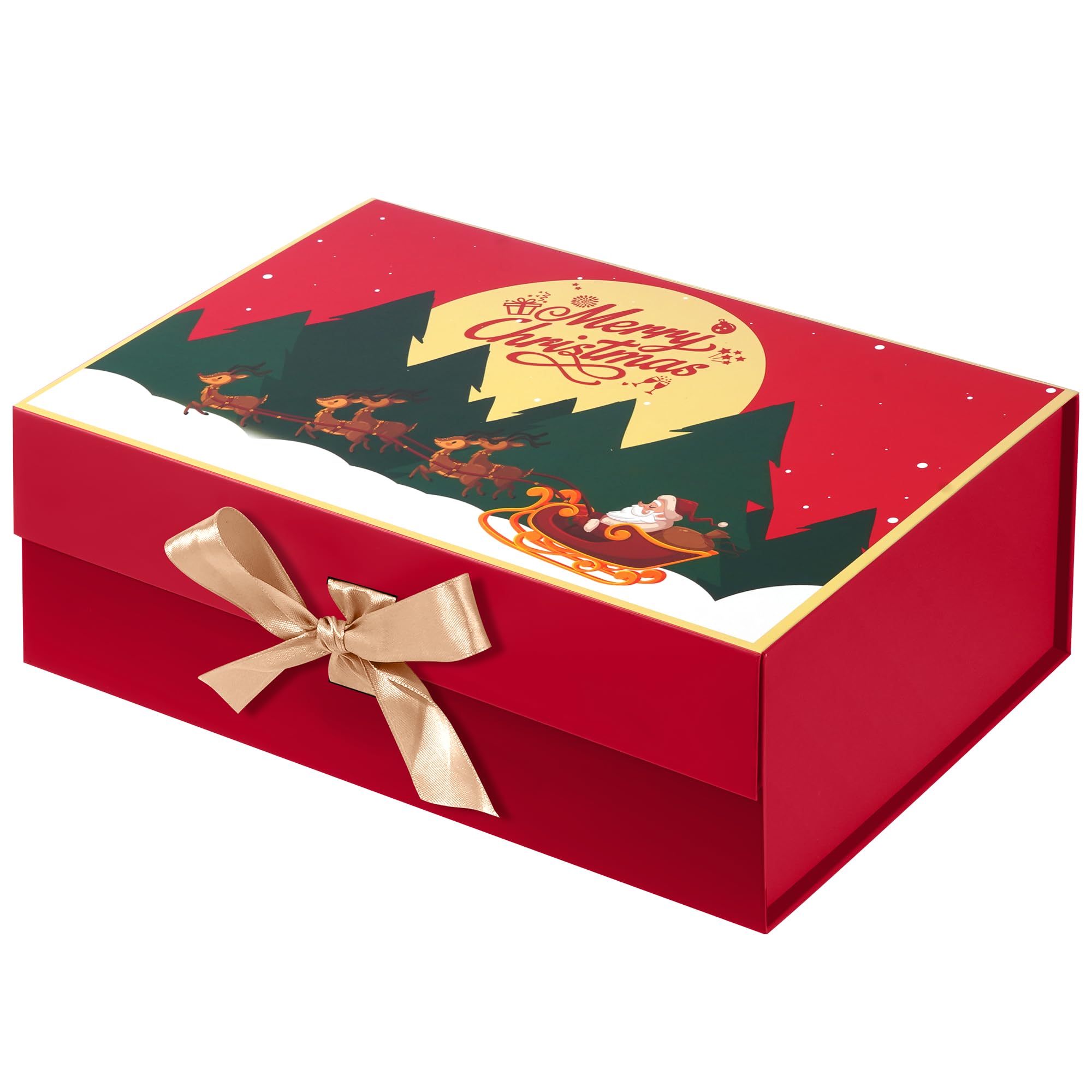 Amazon.com: Giflsaidsprest Christmas Gift Box with Lid,Gift Boxes