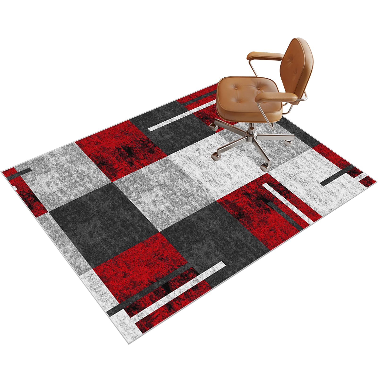 Heavy Duty Office Chair Mats for Carpeted and Hardwood Floor, Gaming Computer Chair Mat, Carpet Protector Chair Mat for Home and Office, Floor Mat for Office Chair Anti-skidding 160 x 200 cm