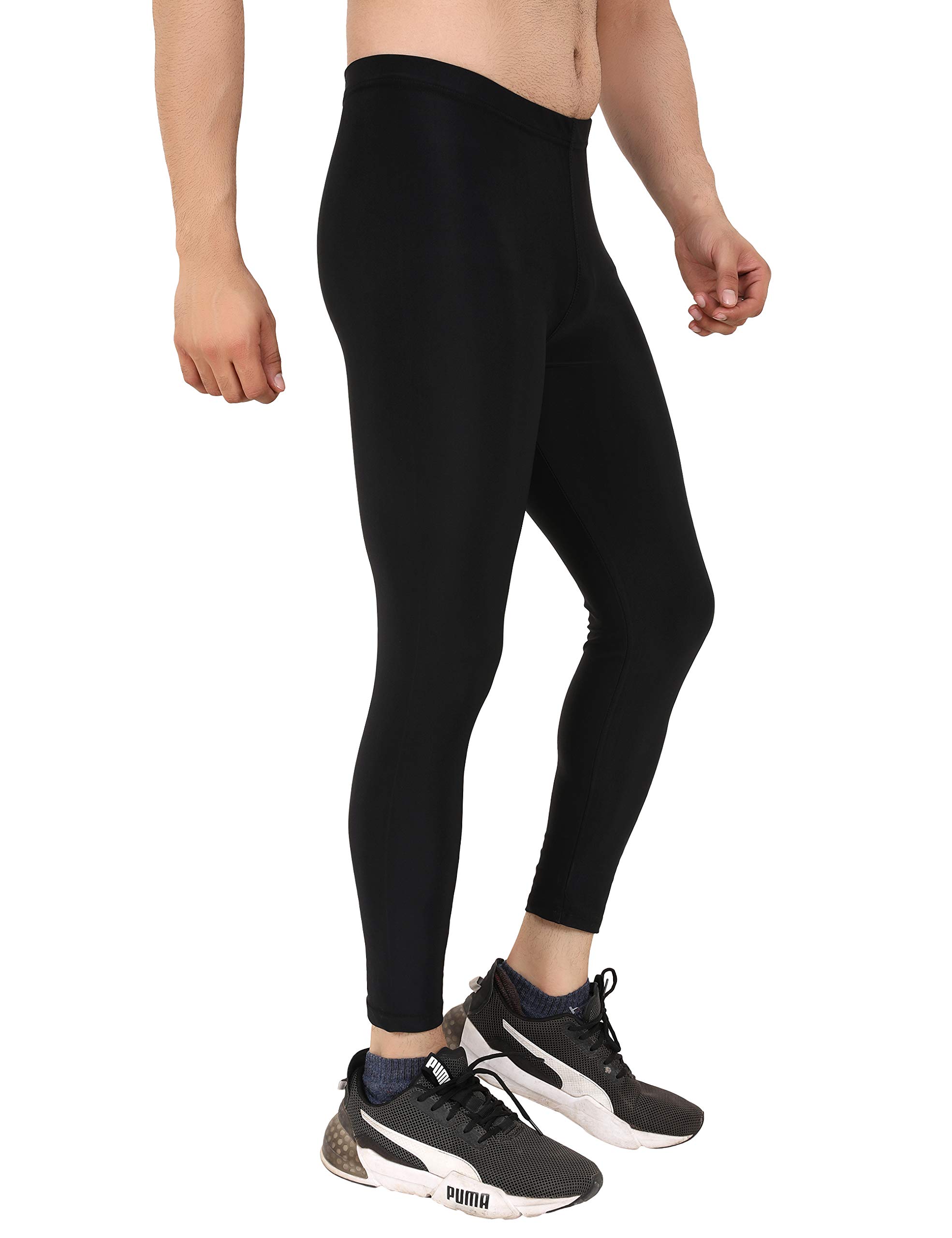 Compression Pants Tights, Skins, Men's Legging, Base Layer for Gym, Running, Swimming, Cricket, Cycling, Football, Yoga, Basketball, Tennis, Badminton & More