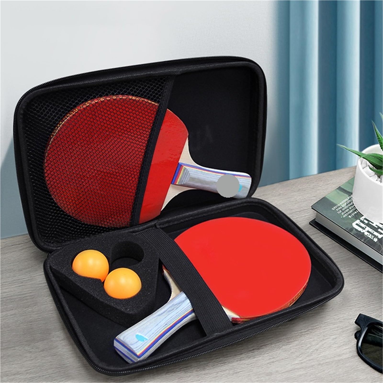 Borsa for racchetta da ping pong Borsa for racchetta Borsa for racchetta sportiva portatile rigida con cerniera Per Ping Pong