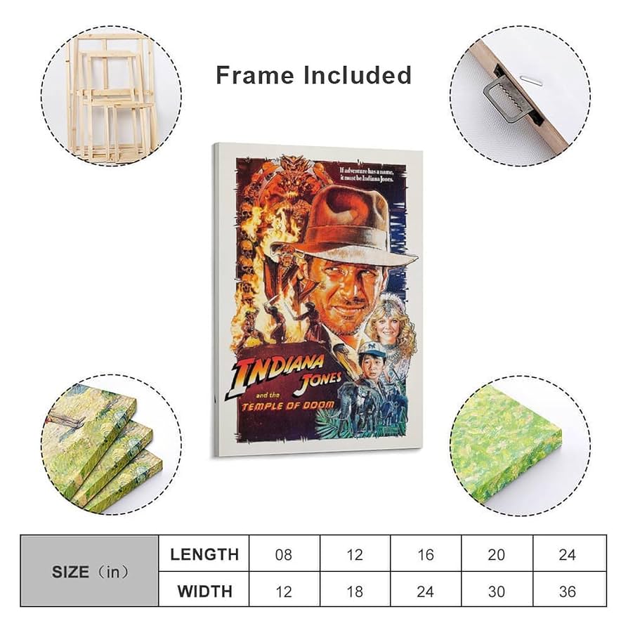 Amazon.co.jp: 映画ポスター 海外版 インディ・ジョーンズ魔宮の