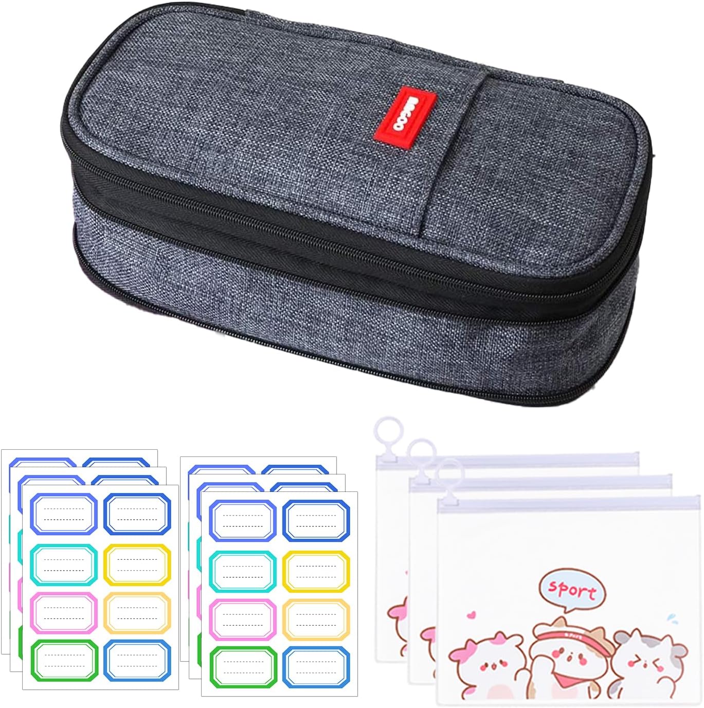 Yoawllty Pencil Case, Big Capacity Pencil Case for Girls and Boys