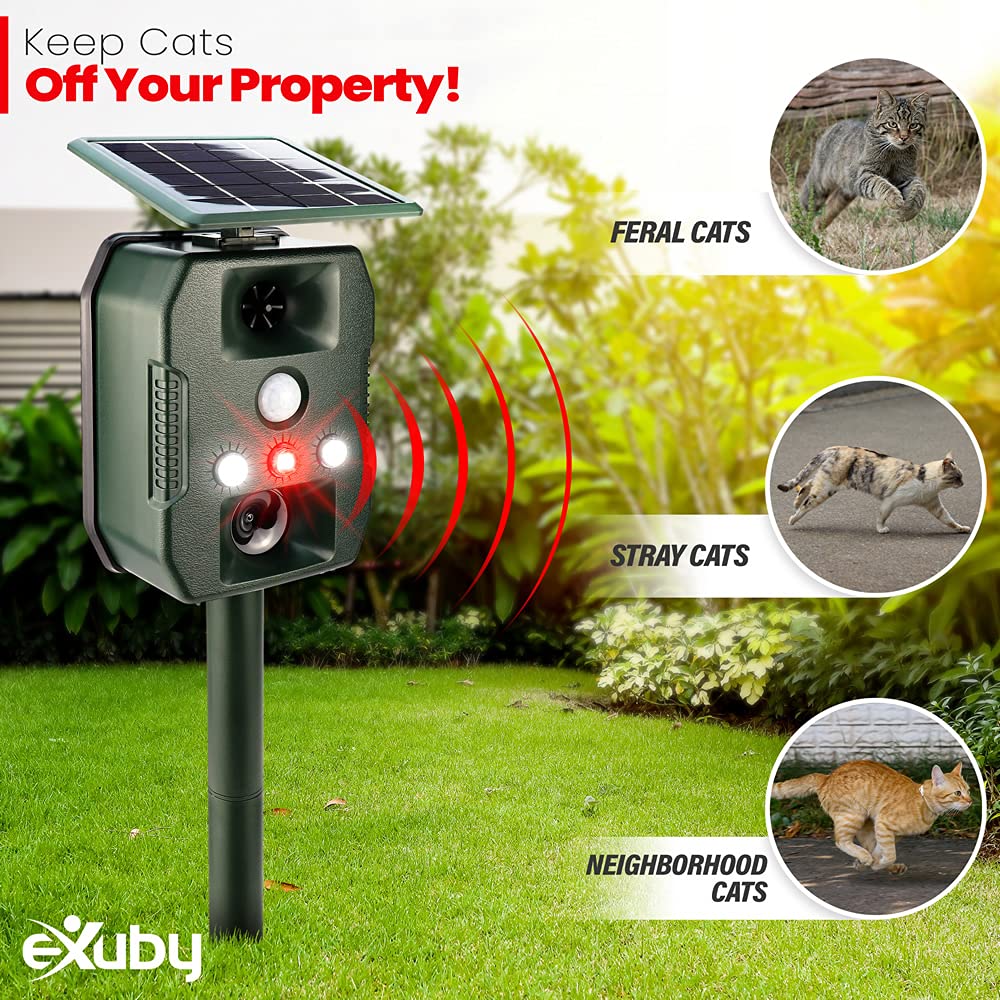 Buy eXuby KeepOff Ultrasonic Cat Repellent w/Strobe Light Keeps Cats