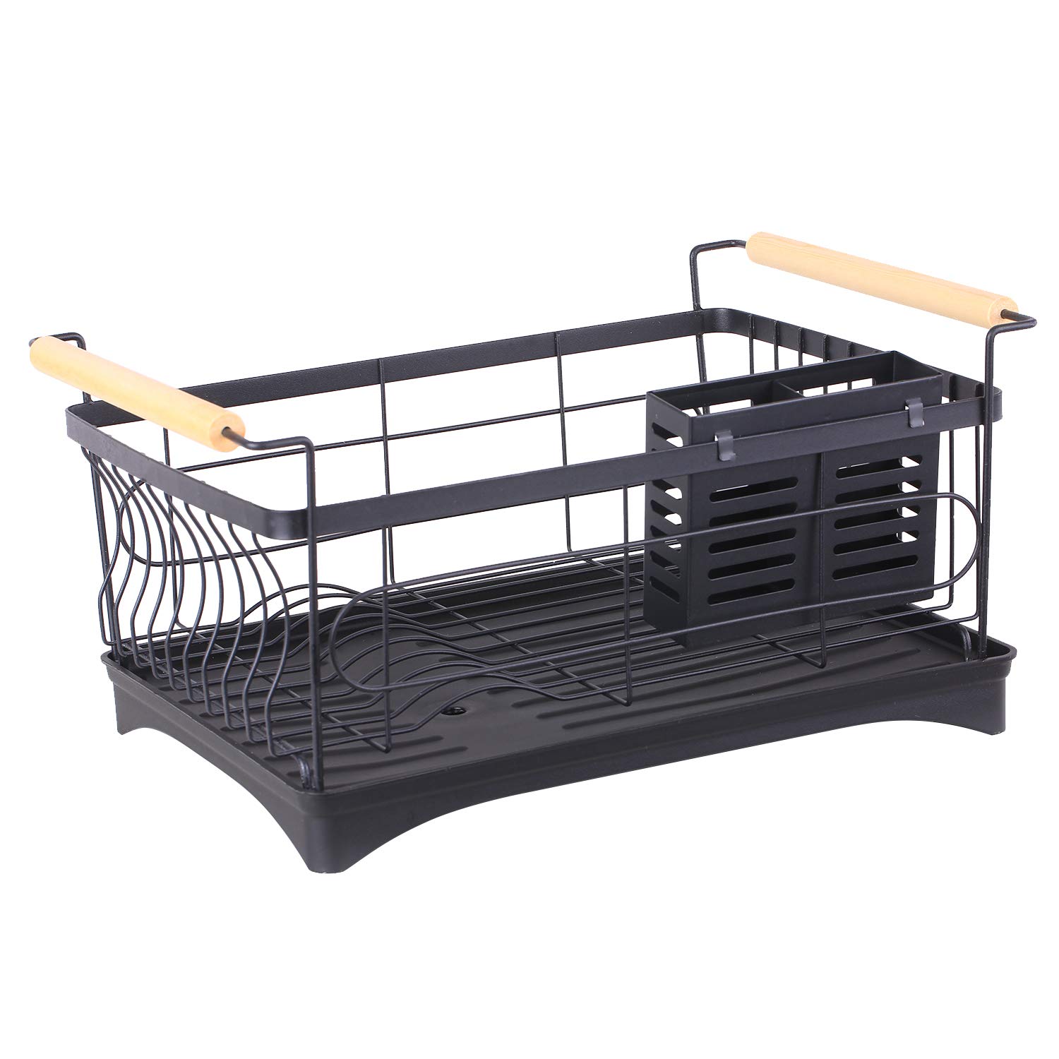 Dioche Estante para Platos Estante para Platos de Acero Inoxidable - de Secado para Fregadero de Cocina y Escurridor de Cubiertos, Organizador de Gran Capacidad con Drenaje Automático y Jaula para