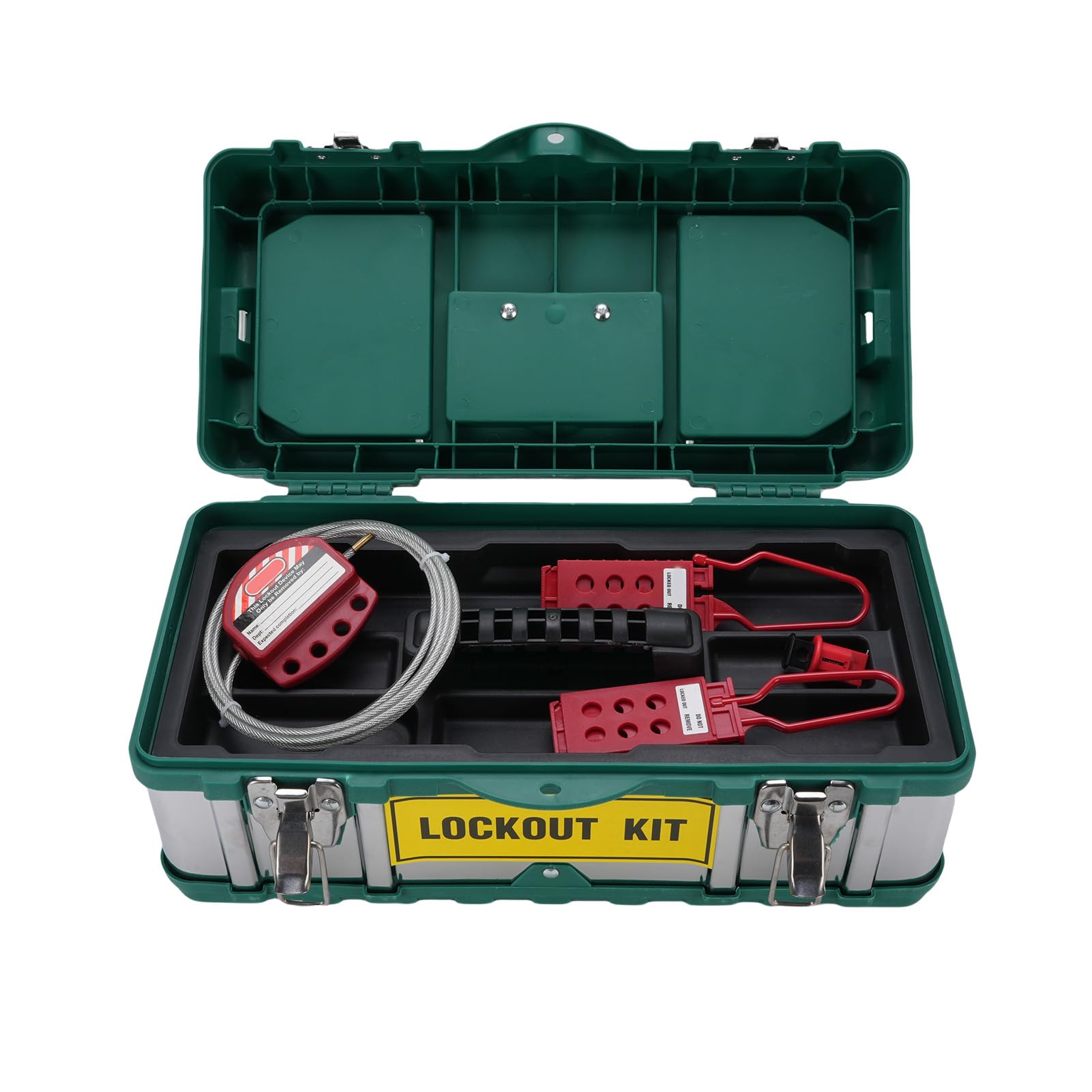 Lockout-Tagout-Box, Multifunktionale Lockout-Tagout-Station, Keine weitere Ausrüstung, Lockout-Tagout-Station, Lockout- und Tagout-Kit für Industrieelektrik (nur Box)