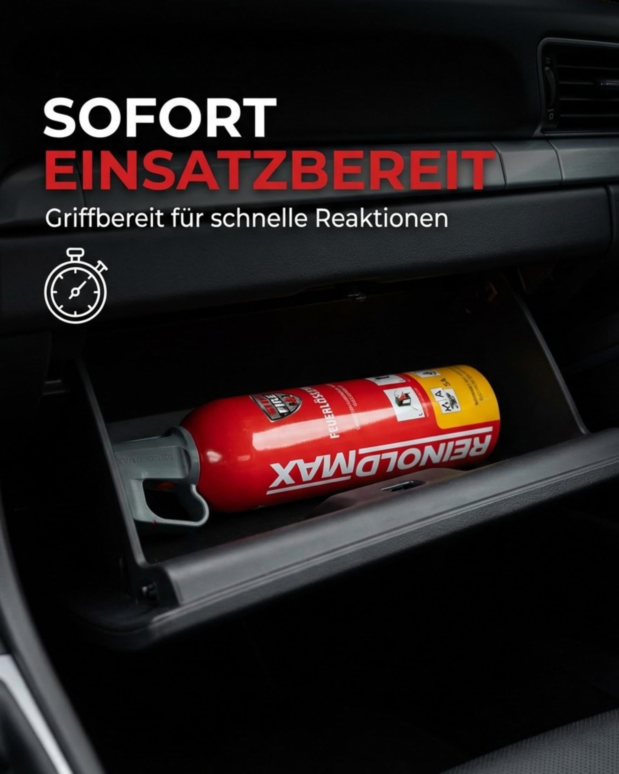 Xenotec Feuerlöscher - Löschspray 2x750 ml - Feuerlöscher Auto - Küche, Haushalt, Auto Feuerlöscher Schaum - Schaumlöscher - Co2 Feuerlöscher - Kompakter Feuerlöscher für unterwegs