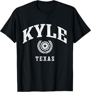 Kyle TX Vintage College Sports Design T-Shirt