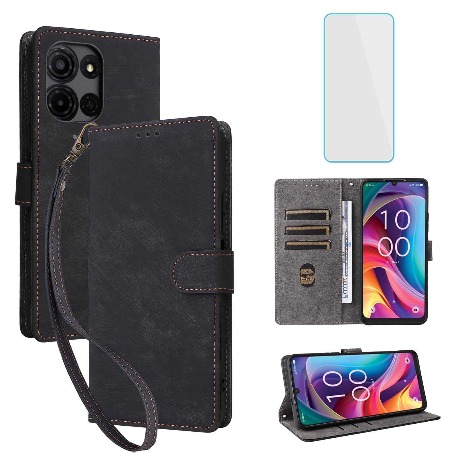Amazon.com: IUQXU RFID Wallet Phone Case for TCL K32 5G/TCL K33 5G