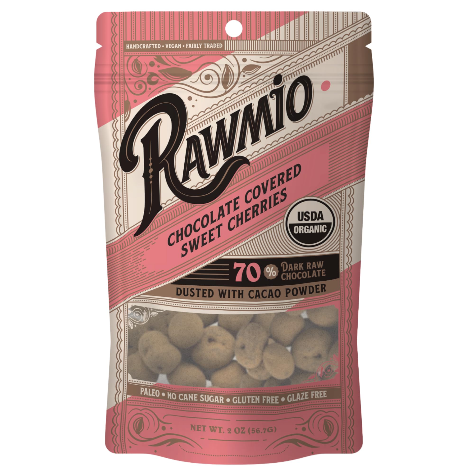 Chocolate Covered Sweet Cherries - Organic, Raw, Vegan Windy City Organics