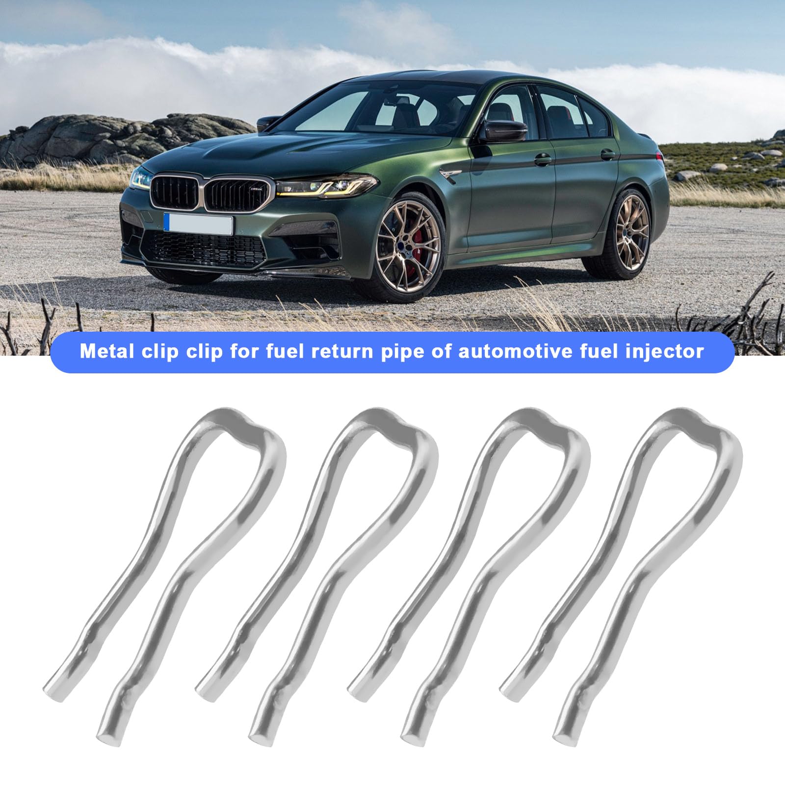 10 Abrazaderas Retenedoras Para Inyectores Common Rail – Para Ford, Peugeot, Citroën, Renault, VW, Jaguar (acero, 4x3 Cm)