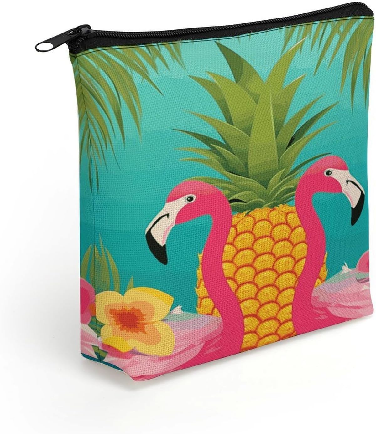 Pineapple Flamingo Makeup Bag Cosmetic Pouch Toiletry Bag