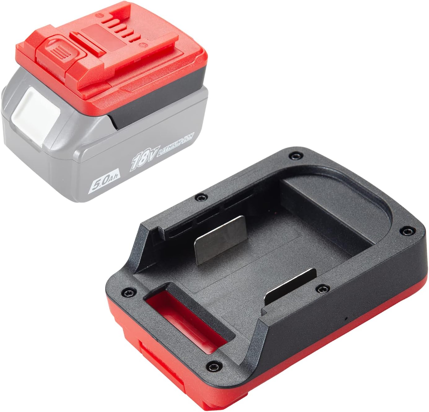Adattatore USB Per Batteria Dewalt 18V | Convertitore Con Doppia Porta USB-C E USB | Portatile Per Ricaricare Smartphone E Tablet | Colore Nero