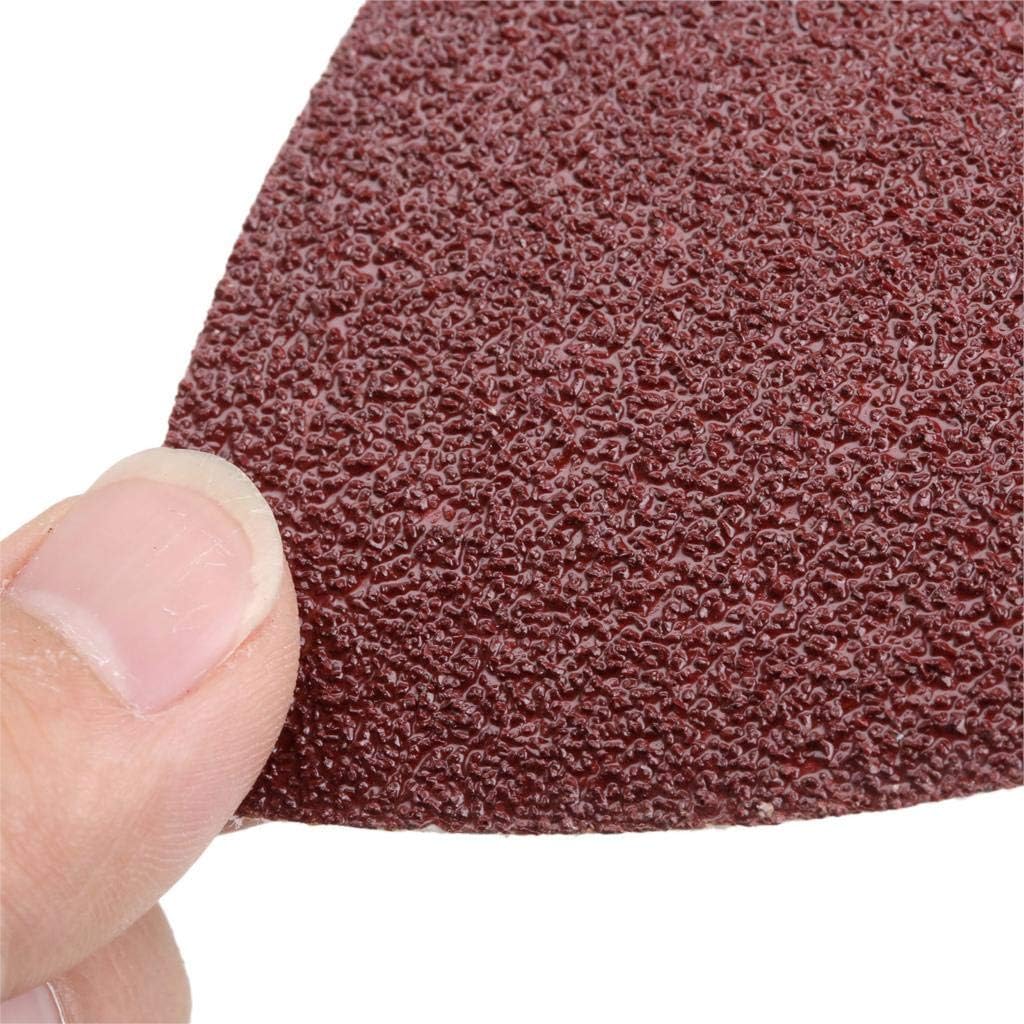 Hook and Loop Sandpaper, anding Pads for Oscillating Multitool - 120PCS Triangle Sanding Sheets by 3-1/8 Inch (80mm)
