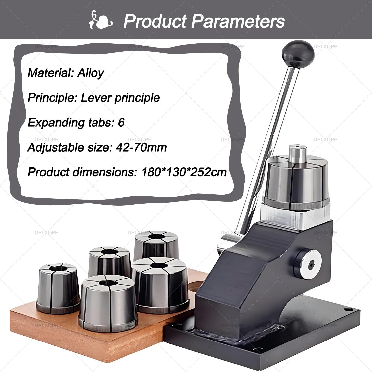 Outil de réglage de la taille de bracelet, écarteur professionnel avec levier et 6 languettes pour bracelets serrés 42-70 mm