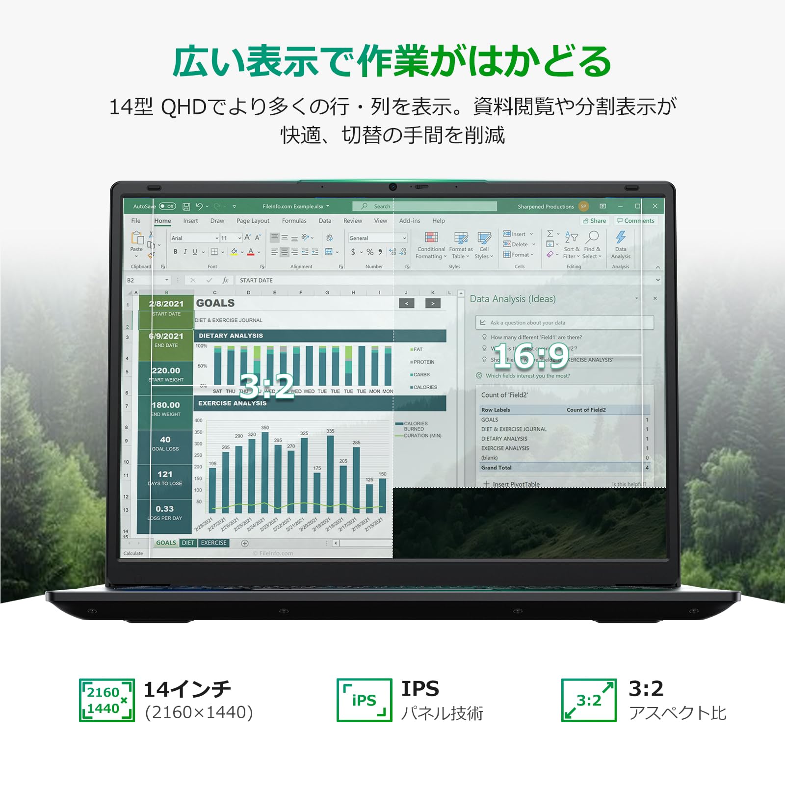 Amazon.co.jp: HYPERSTRIX ノートパソコン Office搭載 14インチ 2K