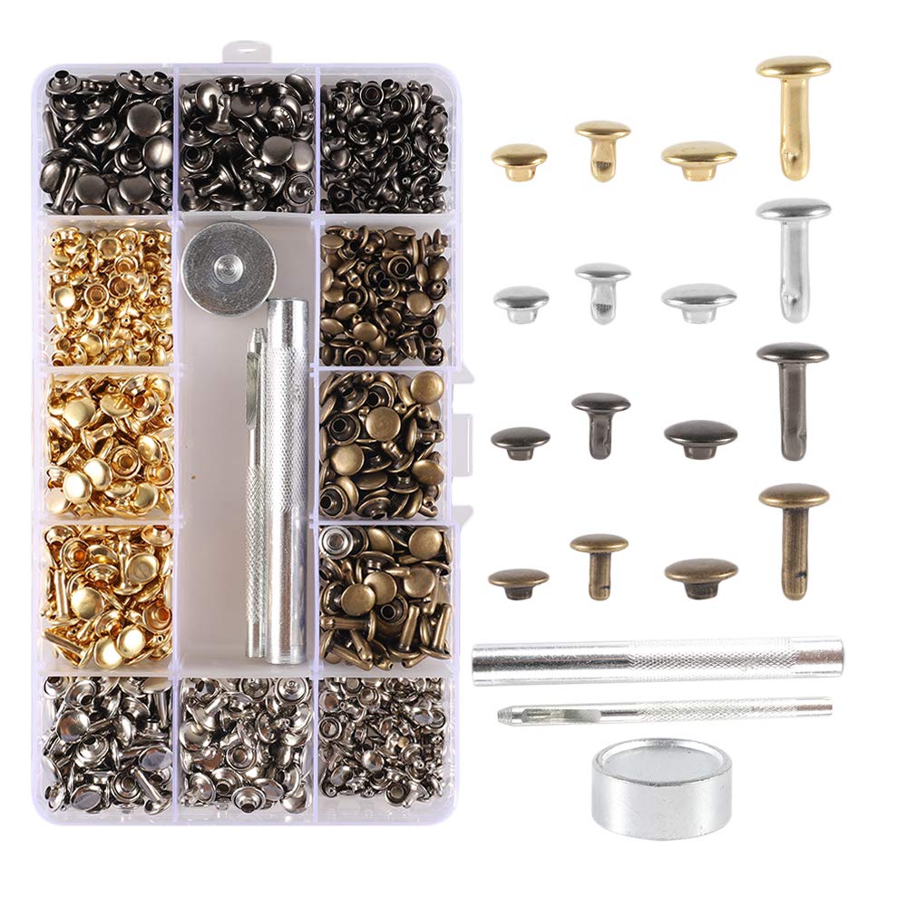Boucles à rivets en cuir pour customiser vestes et chapeaux