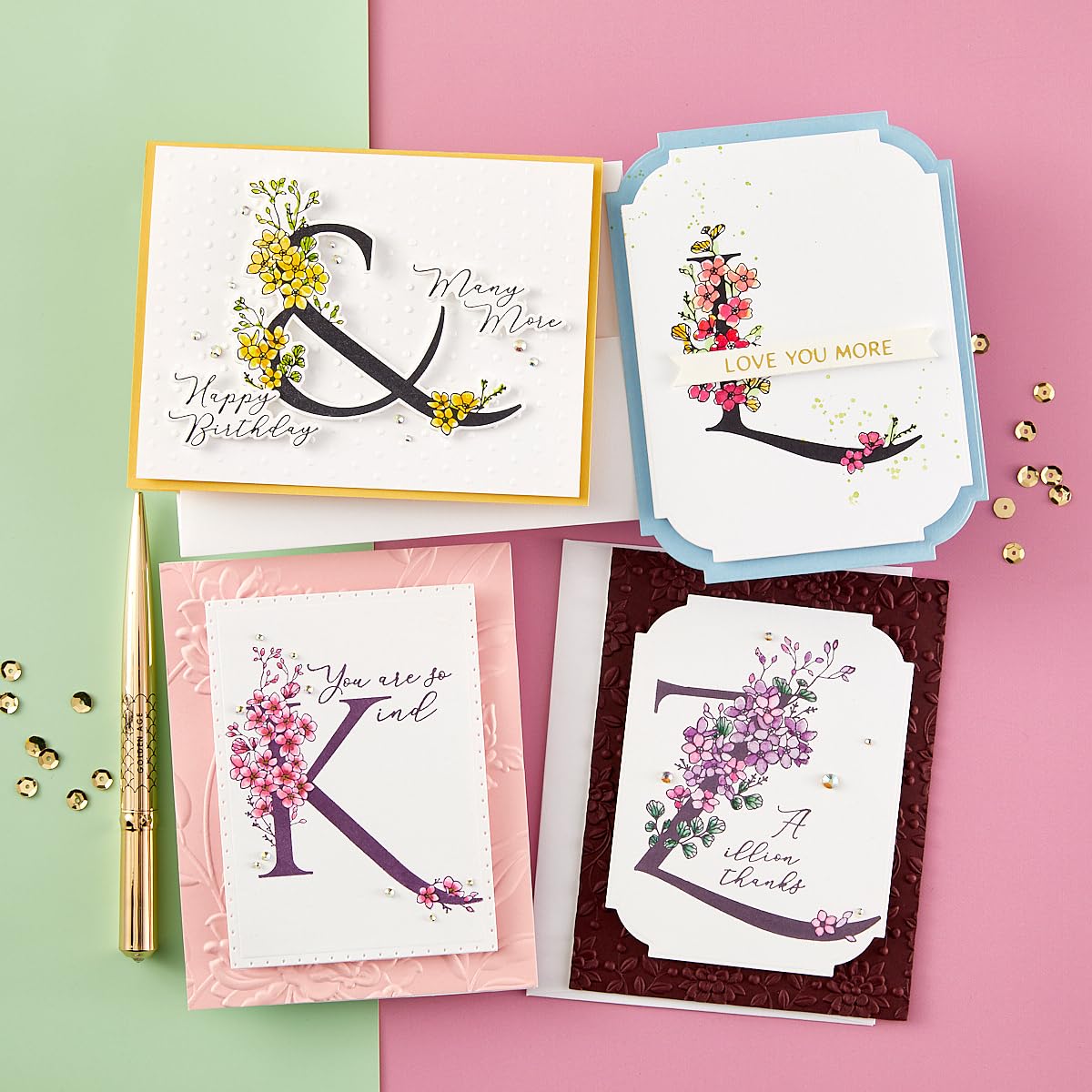 Every Occasion Floral Alphabet BetterPress Bundle, Metal, One - Image 2