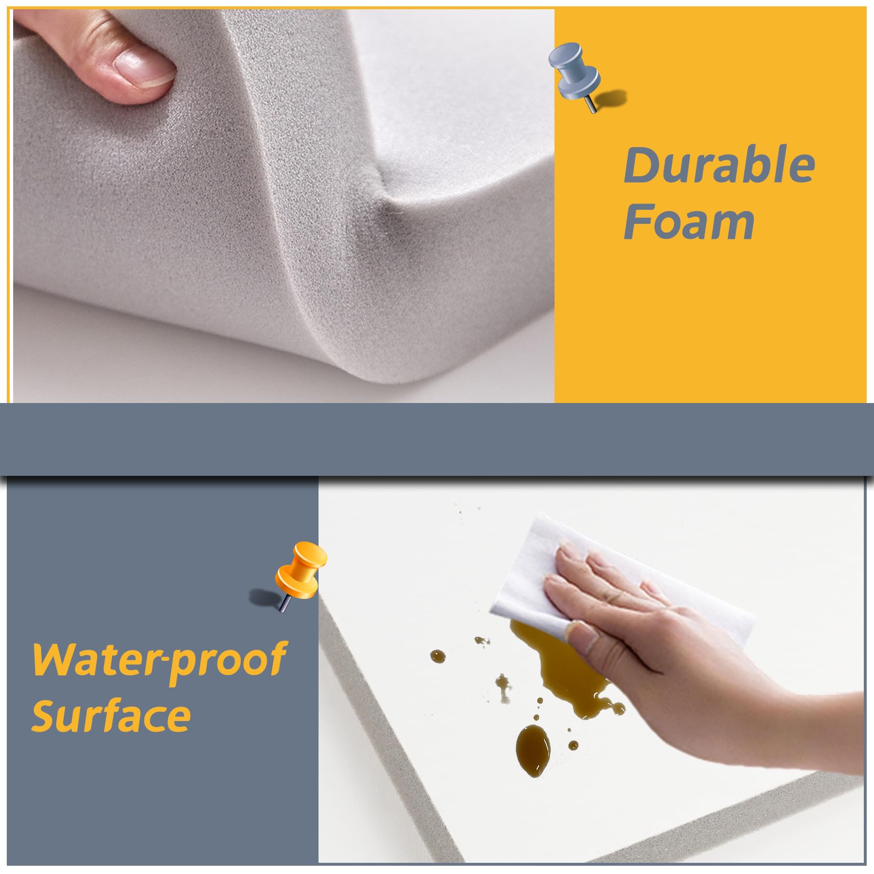 Paneles laterales de espuma para aire acondicionado de ventana, kit de paneles de aislamiento envolvente de aire acondicionado de ventana interior con tira de sellado superior para unidad de 3