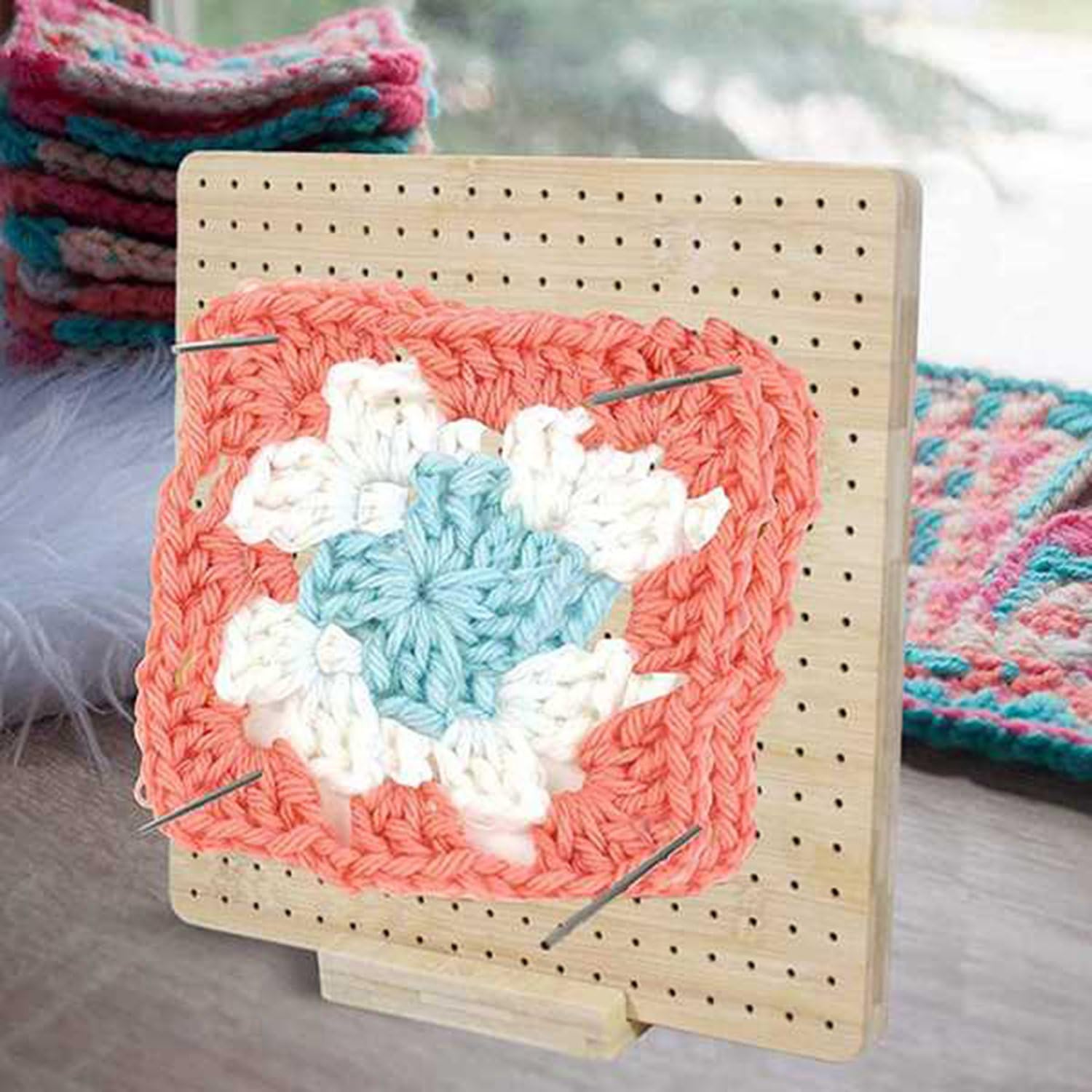 PLANCHE DE BLOCAGE Au Crochet Avec éPingles, Tapis De Blocage Pour