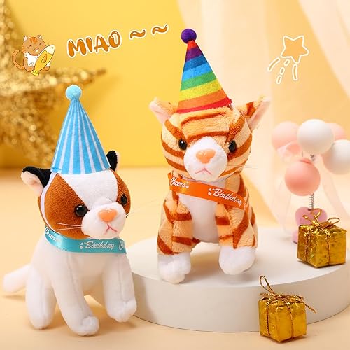 Vista 18 de 8 piezas de animales de peluche de 5 pulgadas a granel, varios lindos animales de peluche para mascotas, pequeños animales de peluche