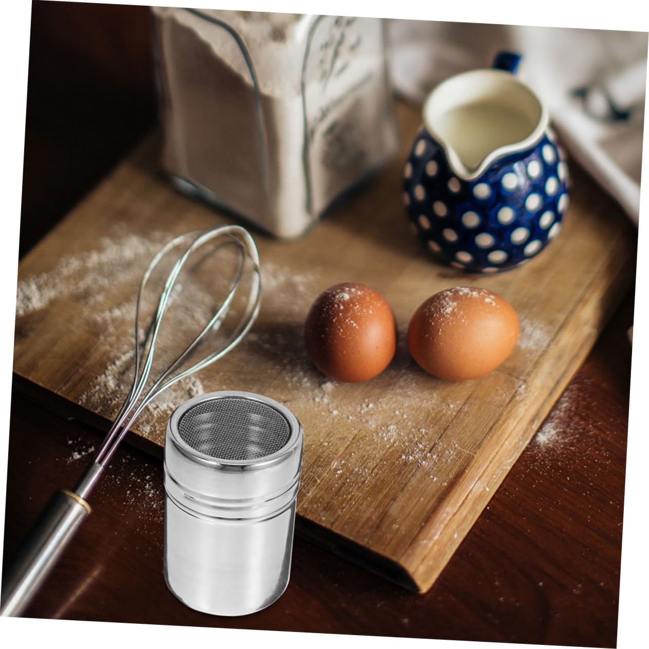 Stainless Steel Dusting Tube Sifter for Baking Fine Mesh Powder Shaker Powdered Sugar Duster Baking Gadgets Bar Shaker