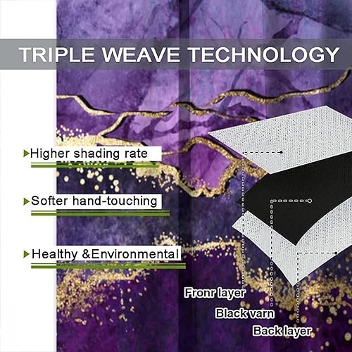 Miniatura 7 de Cortina opaca con textura de piedra abstracta de mármol, cortina de oscurecimiento con bolsillo para barra, cortina para sala de estar, cocina,