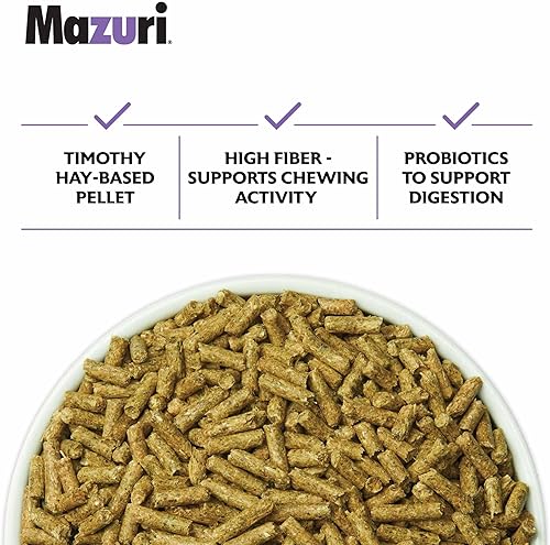 Miniatura 4 de Mazuri  Alimento para conejo a base de heno Timothy nutricionalmente completo  Bolsa de 5 libras (5 libras)