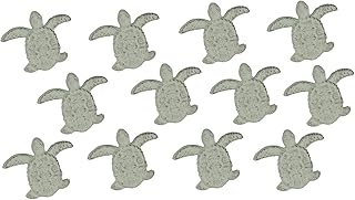 Set of 12 White Cast Iron Sea Turtle Drawer Pulls Decorative Cabinet Door Knobs Nautical Bathroom Kitchen Beach Home Decor