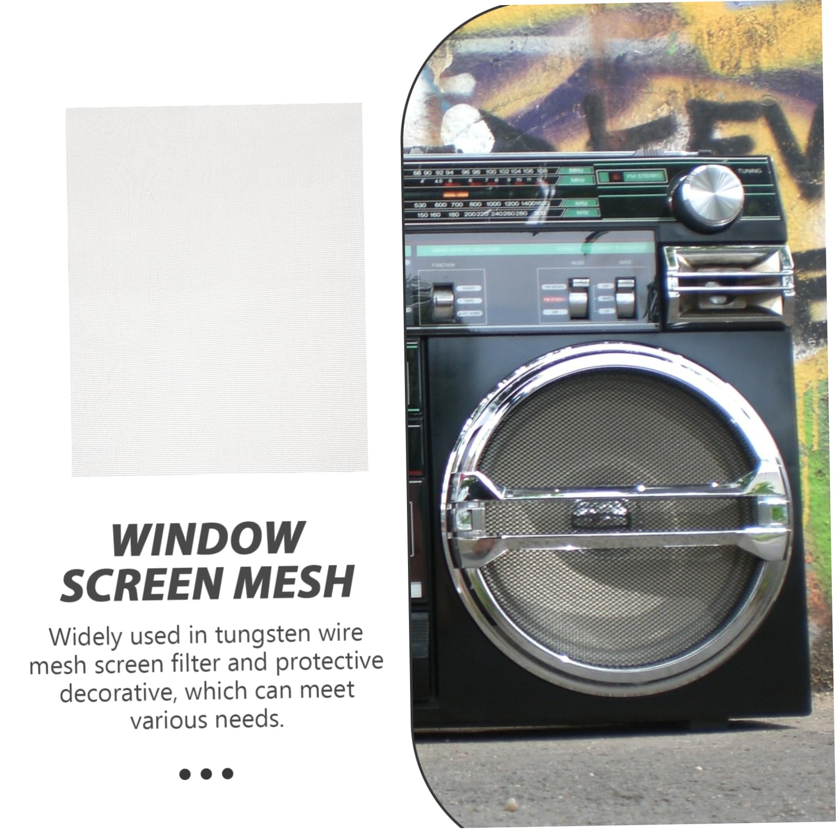 FUNOMOCYA Welded Wire Mesh Screen Tungsten Wire 2pcs Car Bumper Repair Mesh Screen for Cars