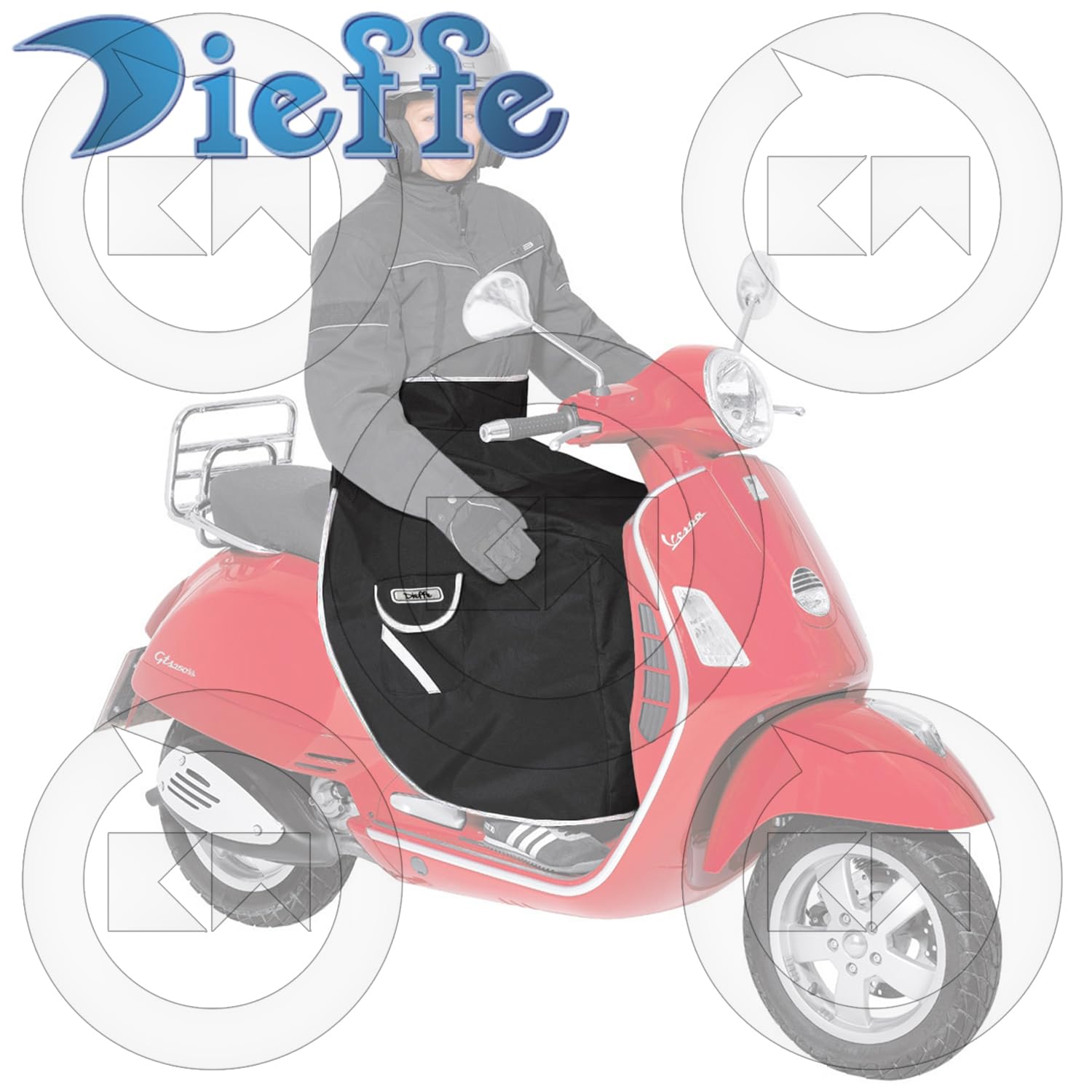Dieffe - Manta universal para moto, Termoscud, forro interior