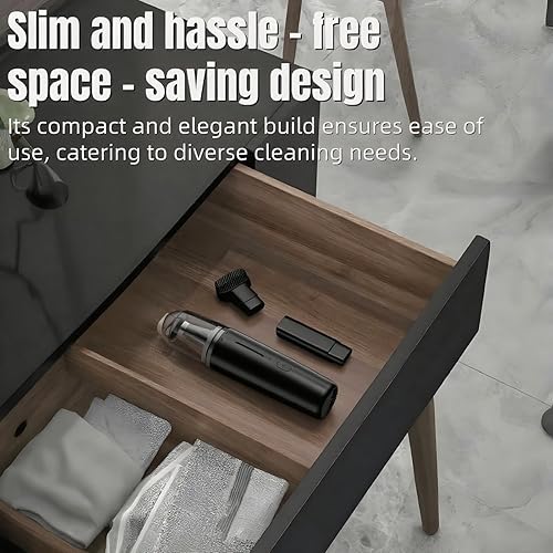 Miniatura 5 de Mini aspiradora, aspiradora portátil sin cable, cabezal de succión multifuncional, potencia fuerte, aspiradora de escritorio, aspiradora de mano