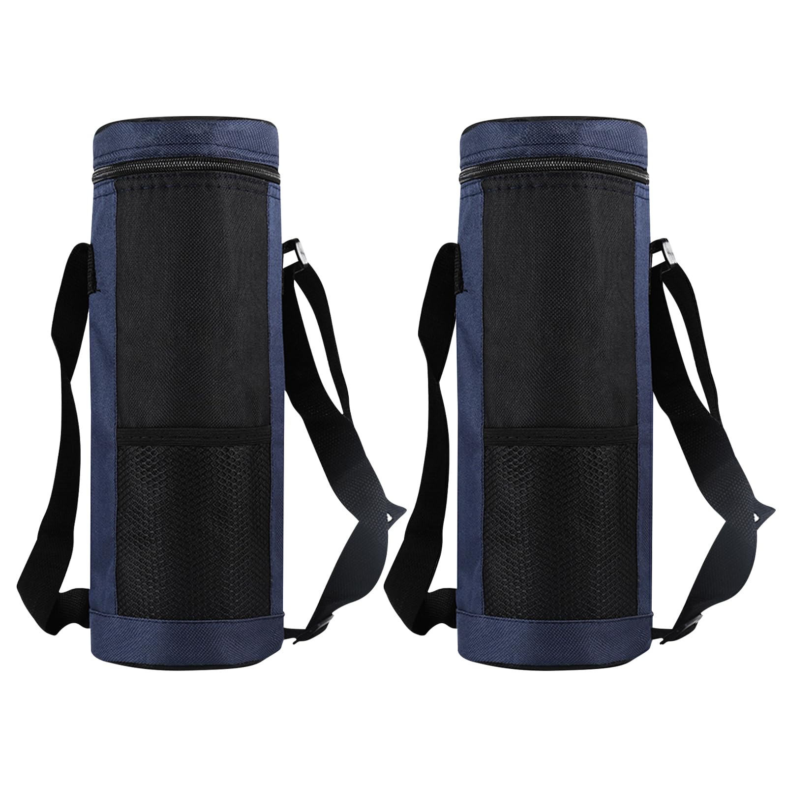 2PCS Borsa per Bottiglia Termica, Borsa Portatile per Bottiglia D'acqua Piccola Borsa Termica per Bevande con Tracolla Regolabile per Esterni, ViaggiS
