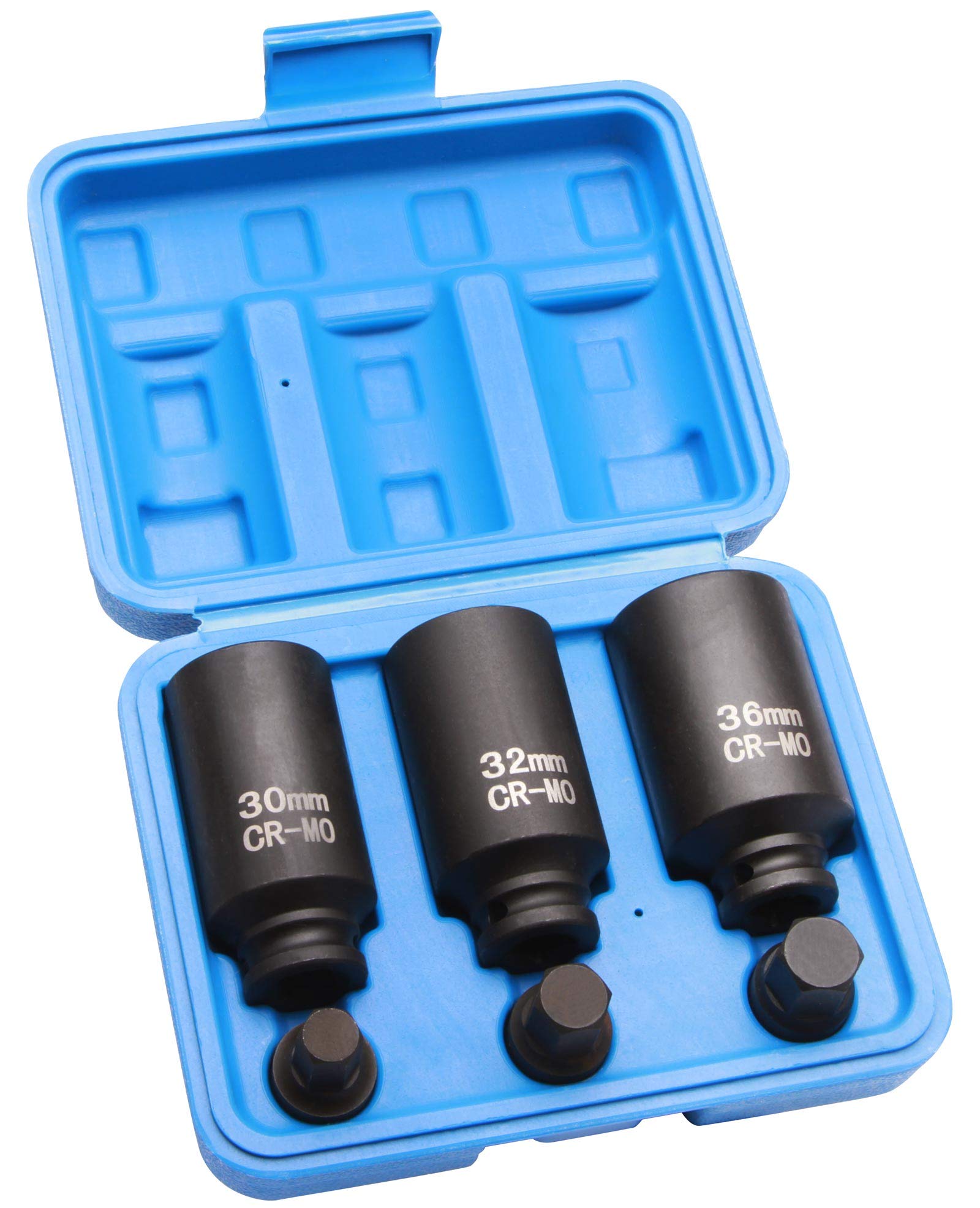 Douilles à Chocs 12 Pans pour Cardan, 30 mm, 32 mm, 36 mm, Boîte de 6 Pièces