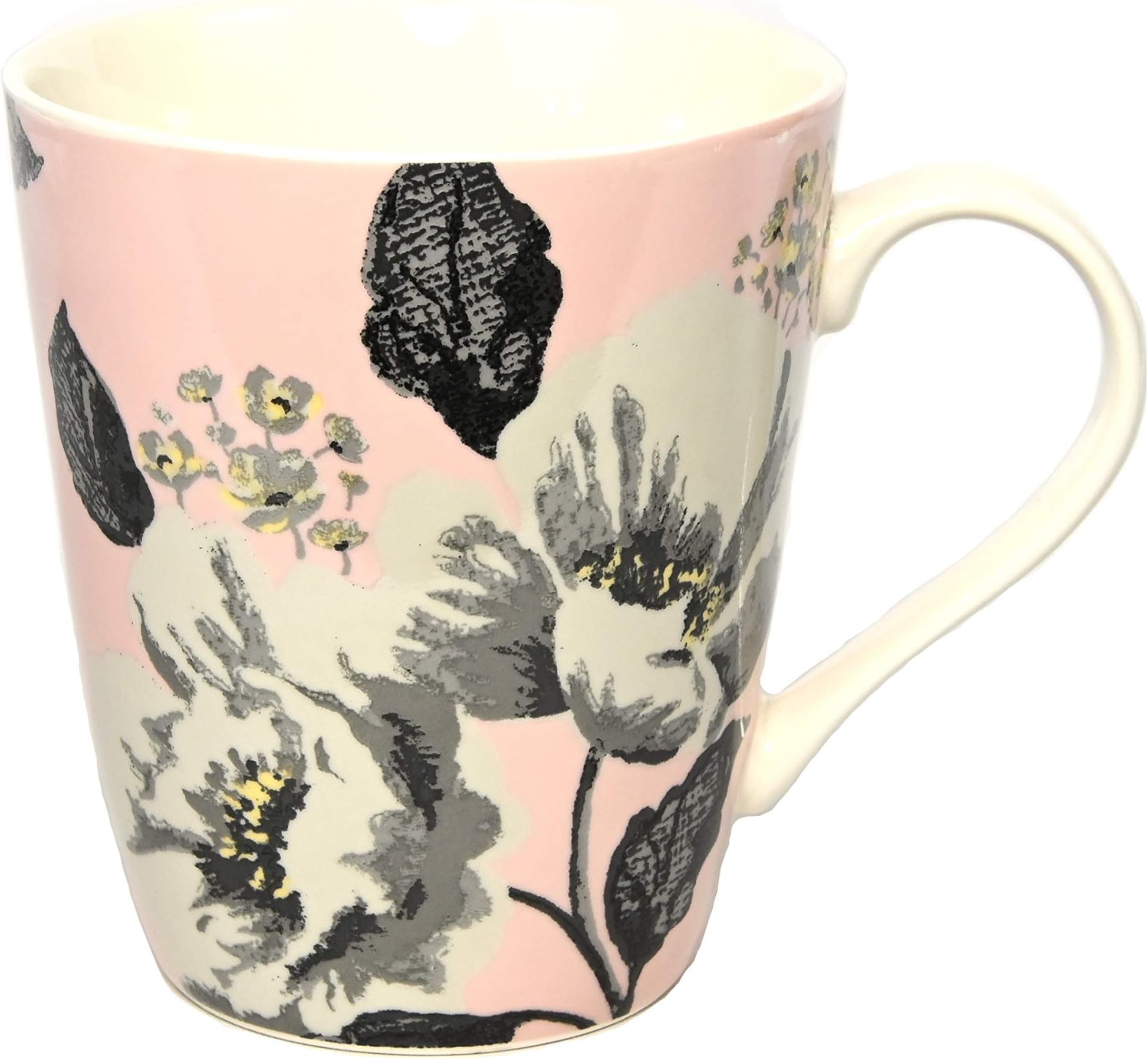 Cath Kidston China Stanley Mid Wild Poppies Mug 400ml in Soft Blush Pink