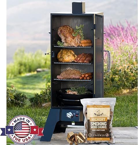 Vista 20 de Mr. Bar-B-Q, trozos de madera de mezquite de 3.5 libras de sabor picante ahumado para ahumar, asar a la parrilla y acampar esenciales, alternativa