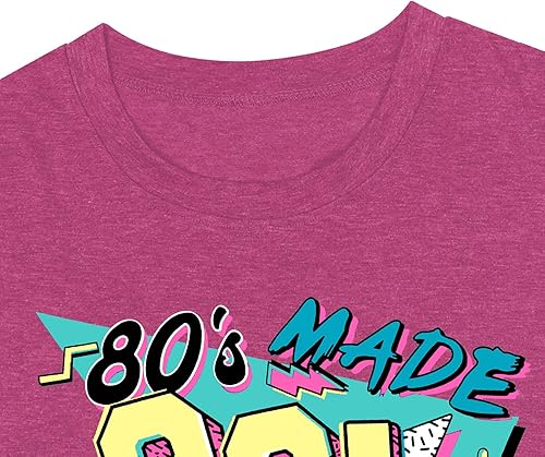 Miniatura 5 de Camisa Made Me de los años 80 Baby 90 para mujer, tallas grandes, trajes de los años 90, camisetas retro de los años 80