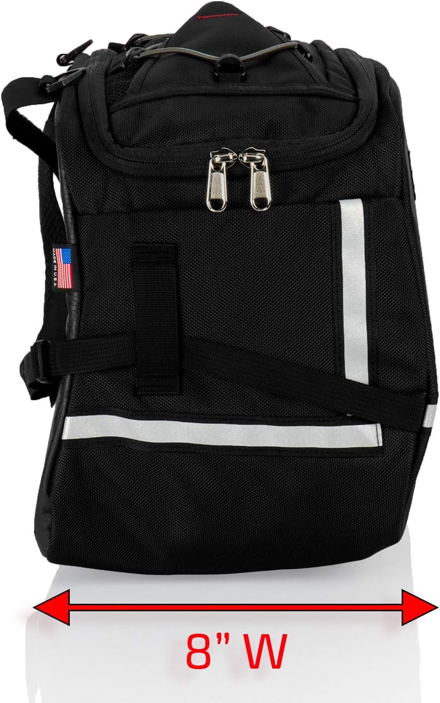 Chase Harper USA 3550 Aeropac II Saddle Bags - Water-Resistant, Industrial Grade Ballistic Nylon w/Thermoplastic Insert, Anti-Scratch Vinyl on Inward Facing Wall, 14" L x 9" W x 10.5" H (Per Side) : Everything Else