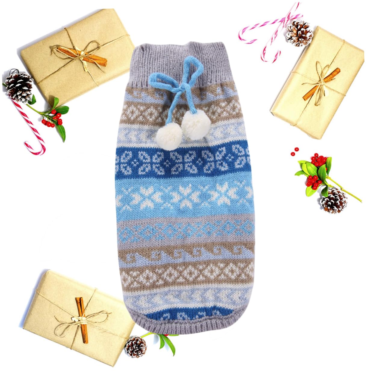 BESPORTBLE 3 Pz Prodotti per Animali Abbigliamento per Animali Domestici di Natale Costume Natalizio per Animali Domestici Vestiti per Costumi Natalizi per Cani Il Cane Capi di Abbigliamento