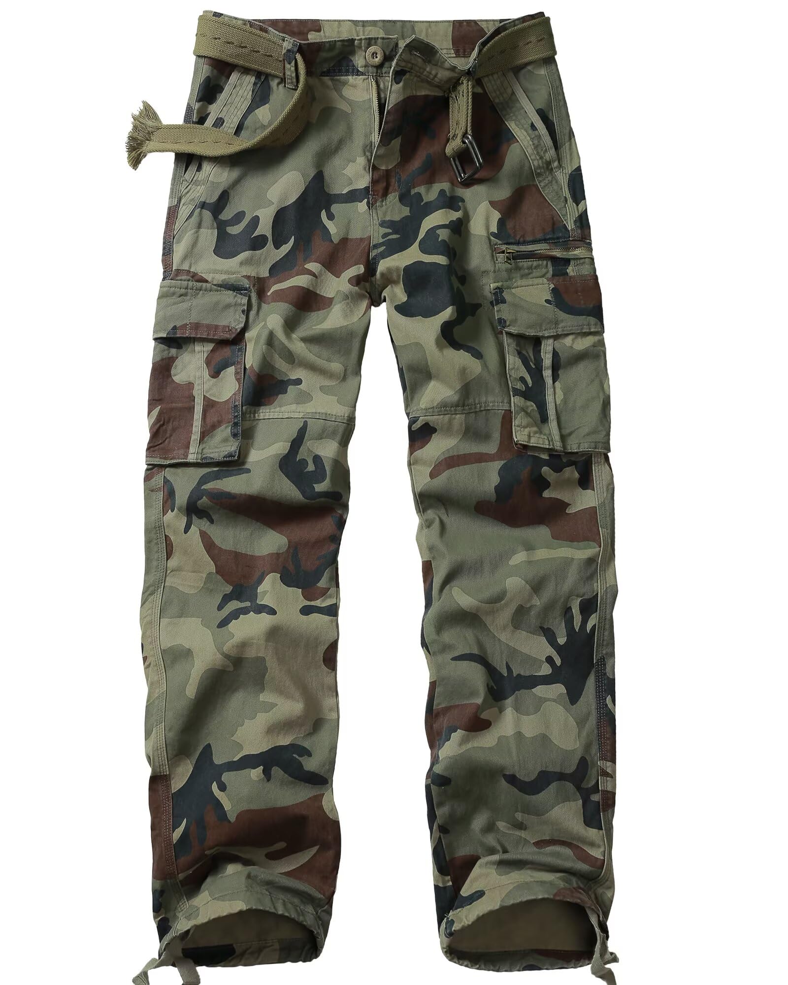 Cargo Pants for Men Casual Hiking Pants with Multi Pocket Outdoor Comfy Fit Construction Work Pants