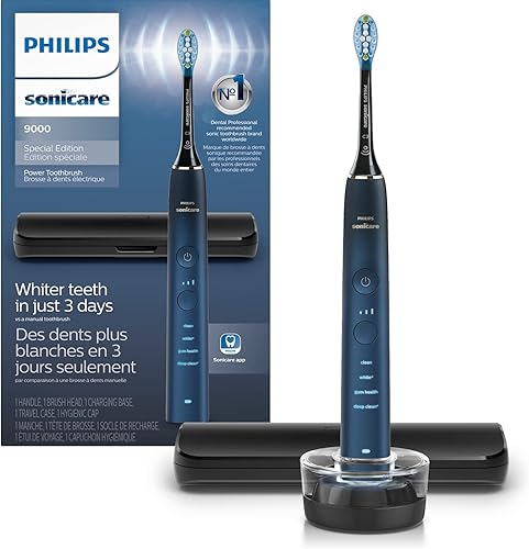Philips Sonicare 9000 Special Edition Cepillo de dientes recargable, azulnegro, HX991192