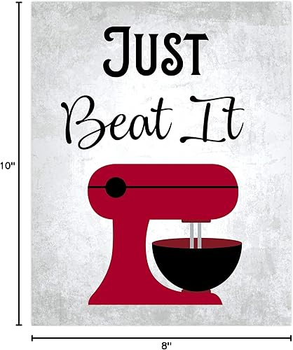 Miniatura 8 de Canciones musicales retro vintage de los años 80, arte de pared inspirador para cocina, comedor, cafetería y restaurante, rojo, negro, gris y