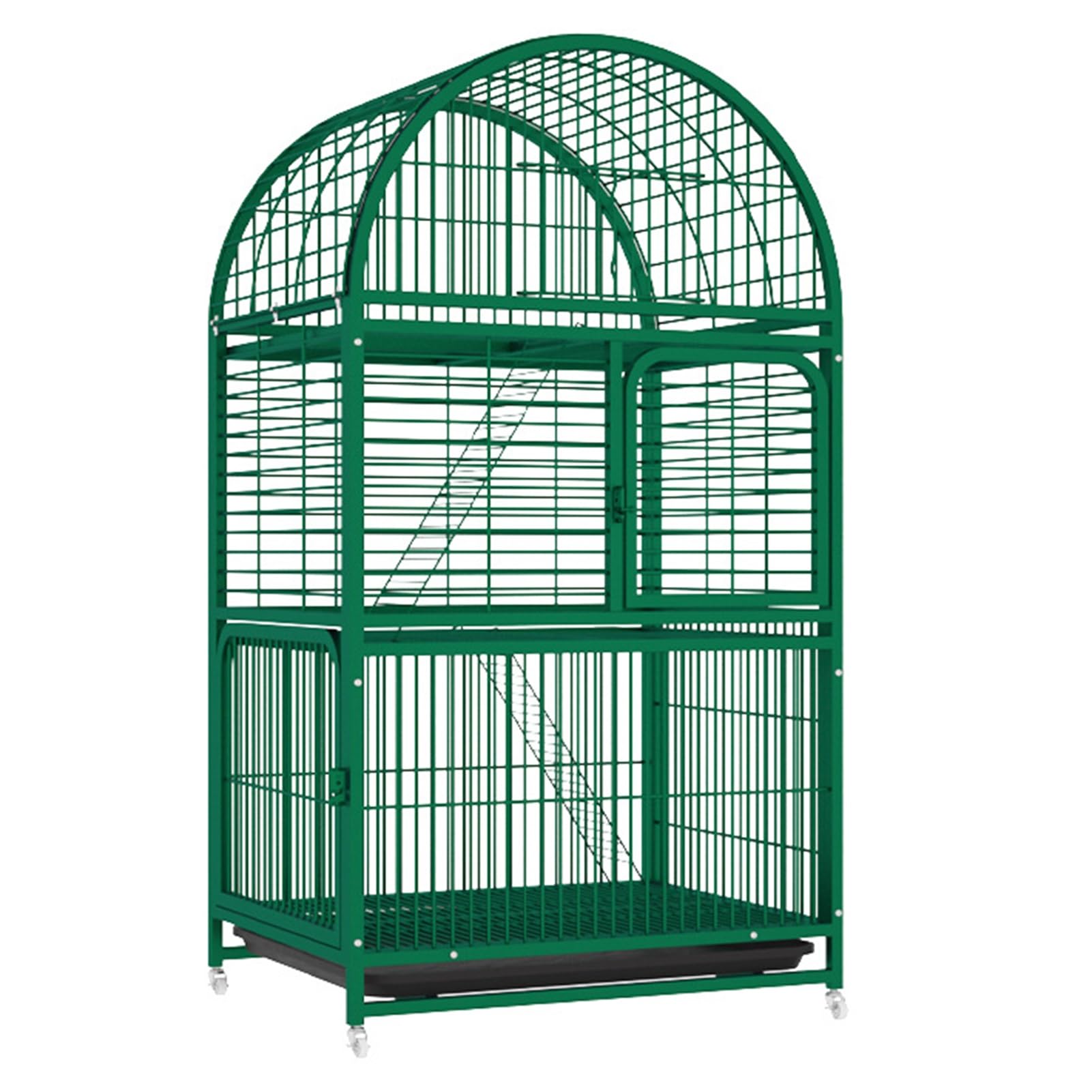 Large Cat Catio Outdoor Cat Enclosures, Large Catio for Cats Indoor Outdoor Enclosure on Wheels, DIY Kennels Crate Large Exercise Place Ideal for 1-3 Cats, Green(Green)