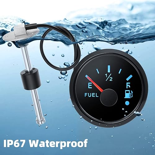 Miniatura 4 de Faymizsa Unidad de envío de combustible con indicador de combustible de 20 "(500 mm) Nivel de agua de combustible para barco, tanque de gasolina,