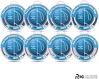 Vista 8 de Plataformas de bucle cuentagotas preatadas de 80 libras. Carrete de línea de pesca. Bucles de 18 pulgadas de distancia con tamaño de bucle de 5.5