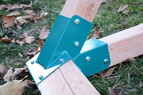 Miniatura 5 de HANDYGO Juego de soportes de columpio  Kit de columpio de acero resistente, 2 soportes de herramientas de columpio de madera para bricolaje, piezas