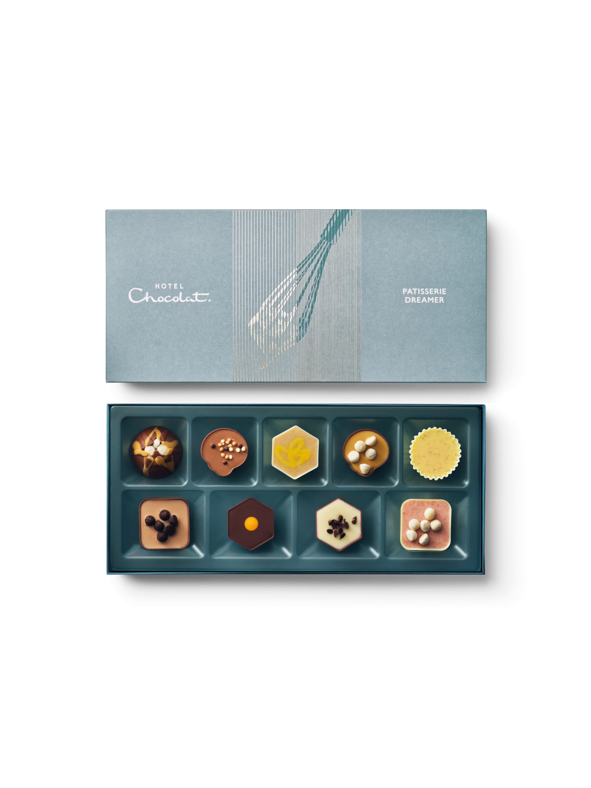 Hotel Chocolat Patisserie Dreamer Chocolate Gift Box Selection 9 Piece 120g | The Perfect Taster Collection Of Our Bestselling Dessert Inspired Chocolates, A Perfect Shareable Gift For Dinner Parties