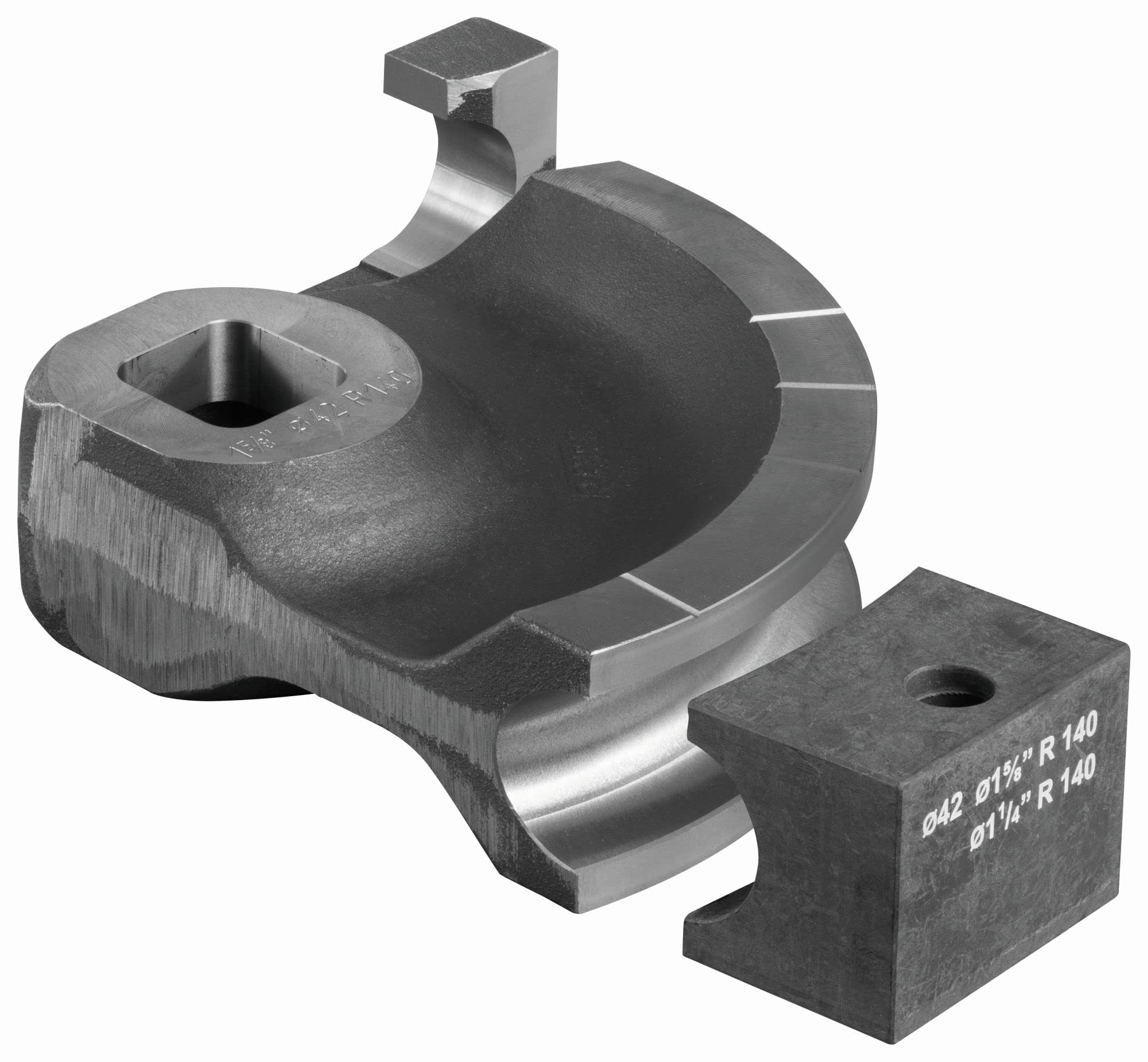Roller's Arco Accessories - Bending Segment and Sliding Piece for Material-Appropriate Bending without Cracking and Folding in Pipe Processing (Diameter 42 R140 mm)