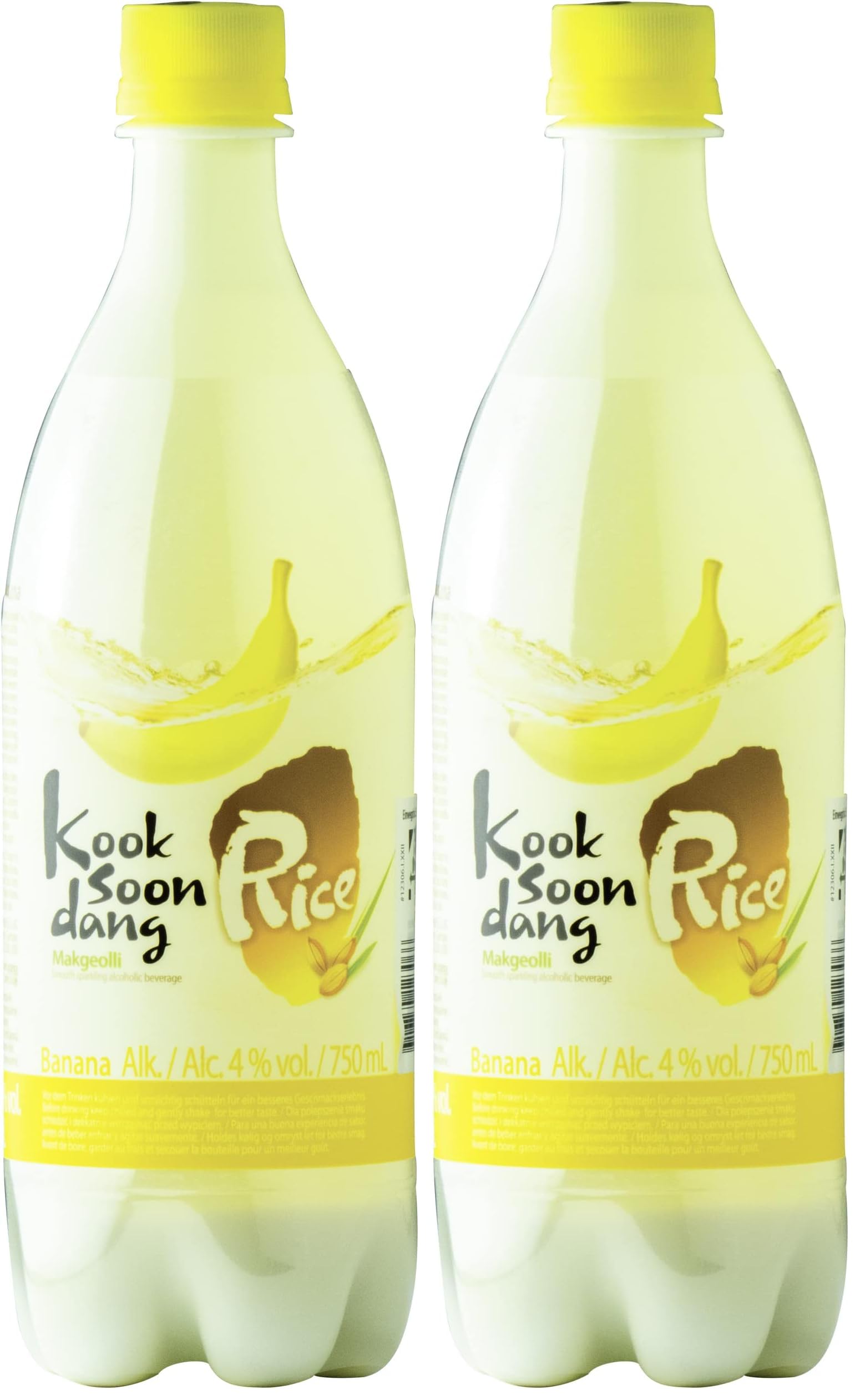 KOOKSOONDANG Makgeolli Banane, 4 Prozent volumen - 1 x 750 ml (Packung mit 2)