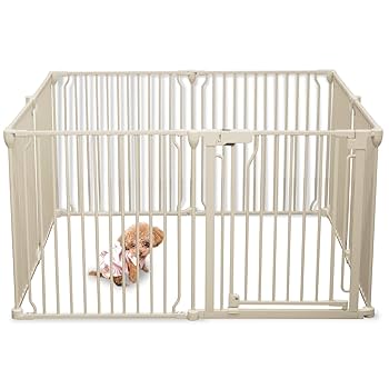 犬 ケージ サークル ペットフェンス ドッグサークル ベビーゲート Amazon | 脱走できない大改良 ペットサークル 【8枚セット】 犬