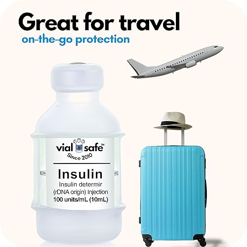 Miniatura 9 de VIAL SAFE Funda protectora de viales de insulina  Protector seguro de botella de insulina y cubierta para viales de 0.3 fl oz  Compatible con